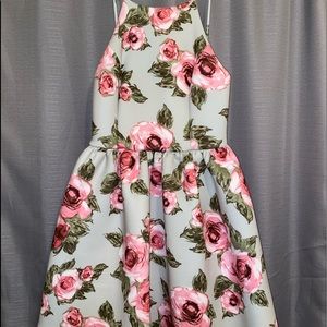 Soft Beautiful Floral Formal and Elegant Dress